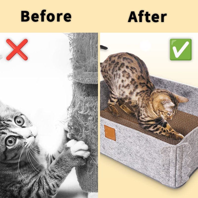 2-in-1 Scratching Cat Bed 6