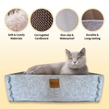 2-in-1 Scratching Cat Bed 7