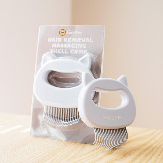 (3 Pack Bundle) Cat Hair Removal Massaging Shell Comb 2