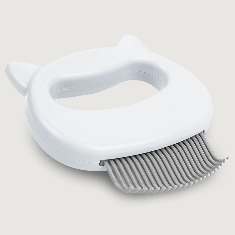 POUNCERA NEW White Cat Hair Removal Massaging Shell Comb