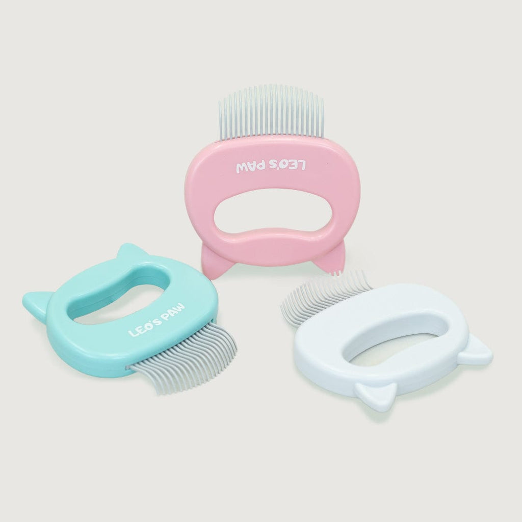 POUNCERA (3 Pack Bundle) Cat Hair Removal Massaging Shell Comb