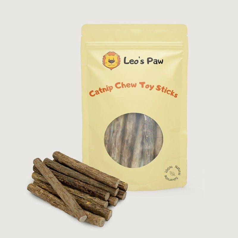 POUNCERA Cat Supplies Catnip Chew Toy Sticks